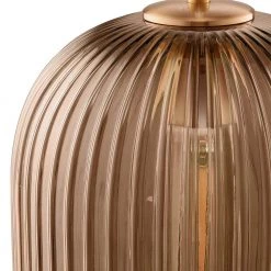 Cygnus 1-Light Amber Pendant with Cylinder Design Ribbed Glass Shade by CARRO -Decor Therapy Shop amber carro chandeliers p g0913011a3 1f 1000