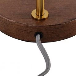 Jasper 18 in. Antique Brass and Faux Wood Metal Desk Lamp with Glass Shade by Decor Therapy 12 Jasper 18 in. Antique Brass and Faux Wood Metal Desk Lamp with Glass Shade by Decor Therapy -Decor Therapy Shop antique brass decor therapy desk lamps tl23928 4f 1000