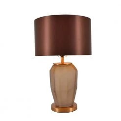 Iris 23 in. Apricot Indoor Table Lamp by CARRO