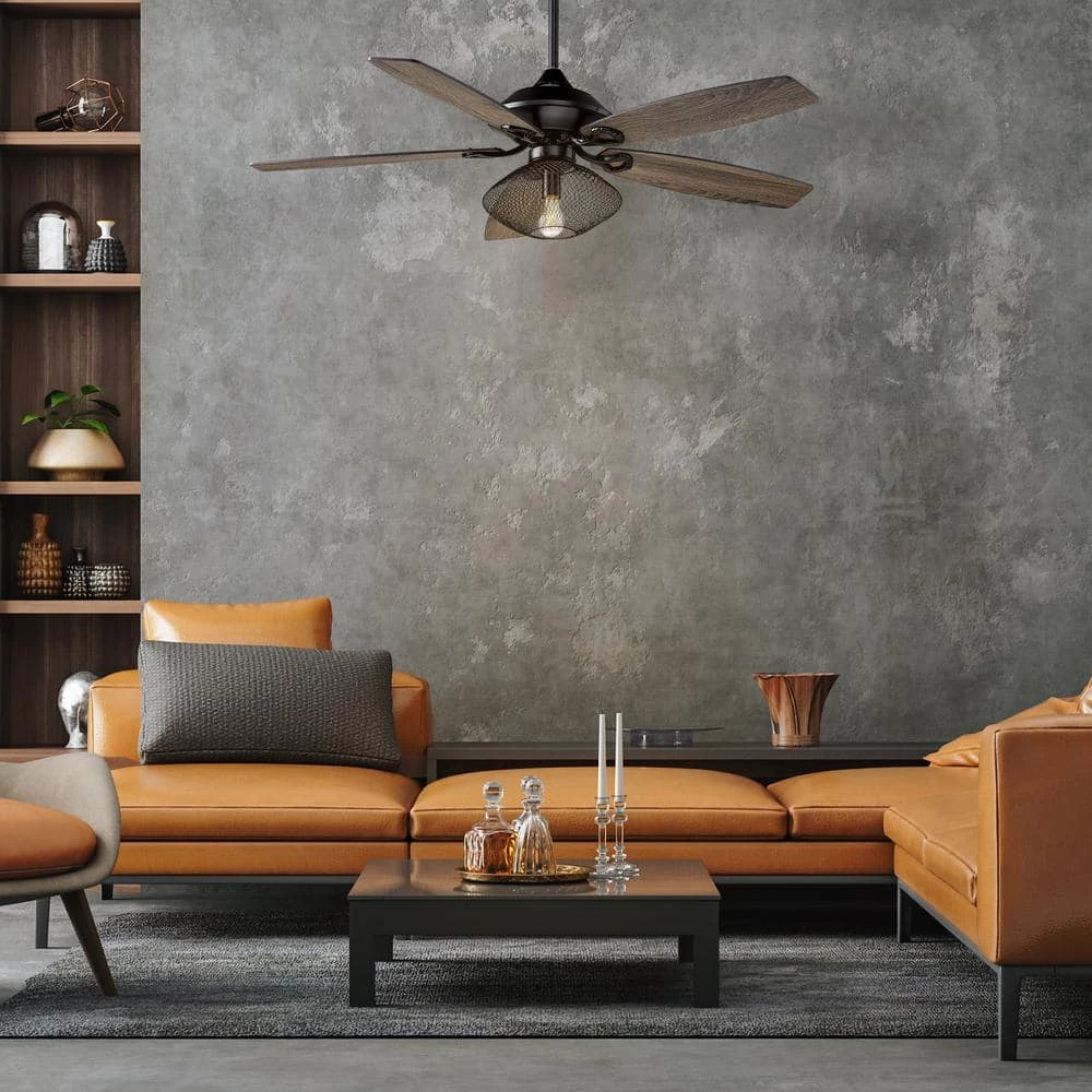 Keller 52 in. LED Indoor Black DC Motor Ceiling Fan with Light Kit and Remote Control Included by CARRO 13 Keller 52 in. LED Indoor Black DC Motor Ceiling Fan with Light Kit and Remote Control Included by CARRO - Image 11