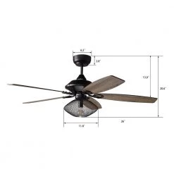 Keller 52 in. LED Indoor Black DC Motor Ceiling Fan with Light Kit and Remote Control Included by CARRO 16 Keller 52 in. LED Indoor Black DC Motor Ceiling Fan with Light Kit and Remote Control Included by CARRO -Decor Therapy Shop black carro ceiling fans with lights c525d1 l16 bg 1 66 1000