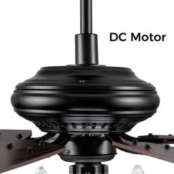 Henderson 52 in. LED Indoor Black DC Motor Chandelier Ceiling Fan with Light Kit and Remote Control by CARRO 19 Henderson 52 in. LED Indoor Black DC Motor Chandelier Ceiling Fan with Light Kit and Remote Control by CARRO -Decor Therapy Shop black carro ceiling fans with lights hc525d l31 bh 1 c3 1000