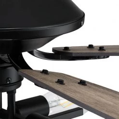 Keller 52 in. LED Indoor Black DC Motor Ceiling Fan with Light Kit and Remote Control Included by CARRO -Decor Therapy Shop black carro ceiling fans with lights hc525d1 l72 bg 1 44 1000