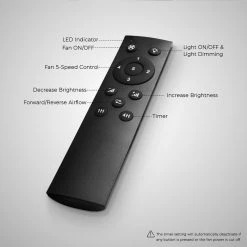 Lismore 48 in. Color Changing Integrated LED Indoor Black DC Motor Ceiling Fan with Light Kit and Remote Control by CARRO -Decor Therapy Shop black carro ceiling fans with lights hdc483a l12 b2 1g fa 1000