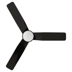 Barnet 44 in. Integrated LED Indoor/Outdoor Black Smart Ceiling Fan with Light and Remote, Works with Alexa/Google Home by CARRO -Decor Therapy Shop black carro ceiling fans with lights hs443n2 l11 b2 1 fm 1f 1000