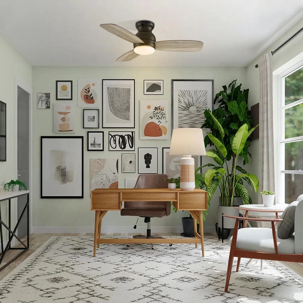 Trendsetter 44 in. Dimmable LED Indoor/Outdoor Black Smart Ceiling Fan with Light and Remote, Works w/Alexa/Google Home by CARRO 13 Trendsetter 44 in. Dimmable LED Indoor/Outdoor Black Smart Ceiling Fan with Light and Remote, Works w/Alexa/Google Home by CARRO - Image 11