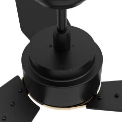 Tilbury 48 in. Integrated LED Indoor/Outdoor Black Smart Ceiling Fan with Light and Remote, Works with Alexa/Google Home by CARRO -Decor Therapy Shop black carro ceiling fans with lights hs483j3 l11 b2 1g 1f 1000