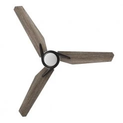 Tilbury 48 in. Integrated LED Indoor/Outdoor Black Smart Ceiling Fan with Light and Remote, Works with Alexa/Google Home by CARRO -Decor Therapy Shop black carro ceiling fans with lights hs483j3 l11 bs 1 1f 1000