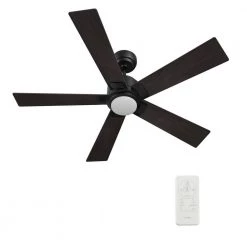 Aspen 48 in. Dimmable LED Indoor/Outdoor Black Smart Ceiling Fan with Light and Remote, Works with Alexa/Google Home by CARRO 19 Aspen 48 in. Dimmable LED Indoor/Outdoor Black Smart Ceiling Fan with Light and Remote, Works with Alexa/Google Home by CARRO -Decor Therapy Shop black carro ceiling fans with lights hs485j1 l11 b5 1 1f 1000