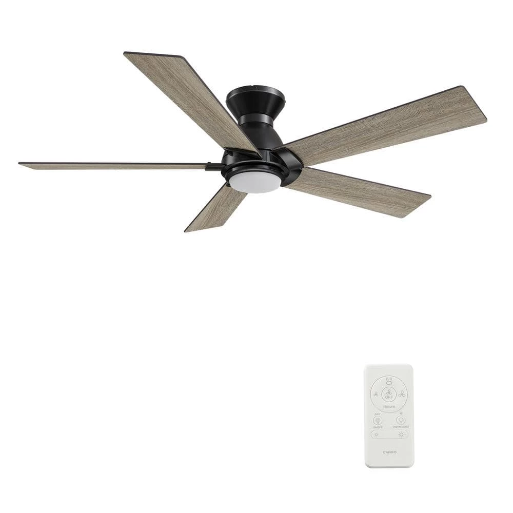 Aspen 48 in. Dimmable LED Indoor/Outdoor Black Smart Ceiling Fan with Light and Remote, Works with Alexa/Google Home by CARRO 9 Aspen 48 in. Dimmable LED Indoor/Outdoor Black Smart Ceiling Fan with Light and Remote, Works with Alexa/Google Home by CARRO - Image 7