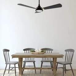 Veter 52 in. Dimmable LED Indoor/Outdoor Black Smart Ceiling Fan with Light and Remote Works with Alexa/Google Home by CARRO -Decor Therapy Shop black carro ceiling fans with lights hs523b3 l22 b2 1g c3 1000