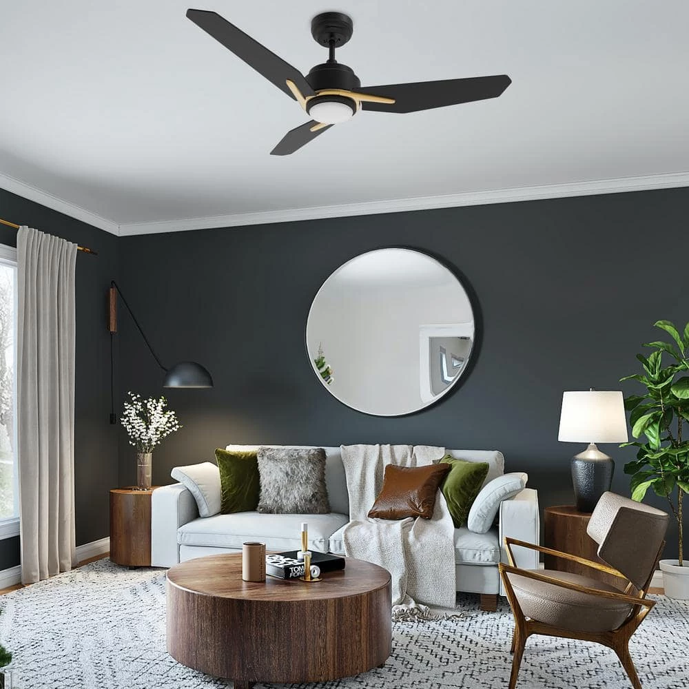 Tilbury 52 in. Integrated LED Indoor/Outdoor Black Smart Ceiling Fan with Light and Remote, Works with Alexa/Google Home by CARRO 12 Tilbury 52 in. Integrated LED Indoor/Outdoor Black Smart Ceiling Fan with Light and Remote, Works with Alexa/Google Home by CARRO - Image 10