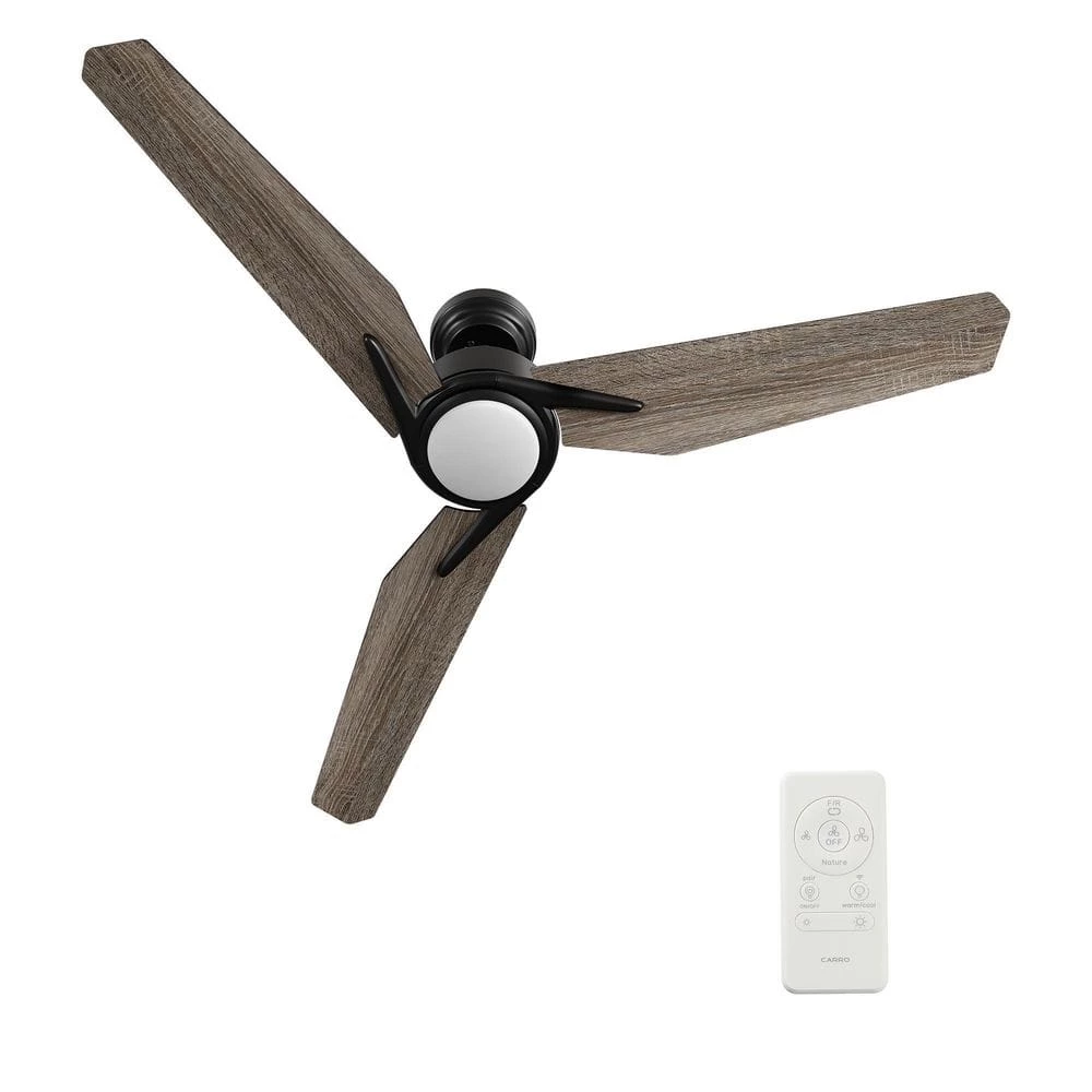 Tilbury 52 in. Integrated LED Indoor/Outdoor Black Smart Ceiling Fan with Light and Remote, Works with Alexa/Google Home by CARRO 11 Tilbury 52 in. Integrated LED Indoor/Outdoor Black Smart Ceiling Fan with Light and Remote, Works with Alexa/Google Home by CARRO - Image 9