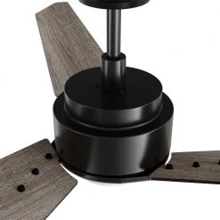 Tilbury 52 in. Integrated LED Indoor/Outdoor Black Smart Ceiling Fan with Light and Remote, Works with Alexa/Google Home by CARRO 20 Tilbury 52 in. Integrated LED Indoor/Outdoor Black Smart Ceiling Fan with Light and Remote, Works with Alexa/Google Home by CARRO -Decor Therapy Shop black carro ceiling fans with lights hs523j3 l11 bs 1 4f 1000