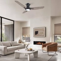 Tilbury 52 in. Integrated LED Indoor/Outdoor Black Smart Ceiling Fan with Light and Remote, Works with Alexa/Google Home by CARRO 23 Tilbury 52 in. Integrated LED Indoor/Outdoor Black Smart Ceiling Fan with Light and Remote, Works with Alexa/Google Home by CARRO -Decor Therapy Shop black carro ceiling fans with lights hs523j3 l11 bs 1 fm 31 1000