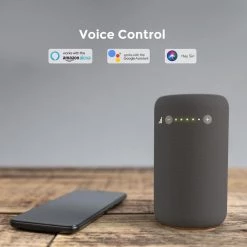 Coleman 52 in. Integrated LED Indoor/Outdoor Black DC Motor Smart Ceiling Fan w/Light/Remote, Works w/Alexa/Google Home by CARRO -Decor Therapy Shop black carro ceiling fans with lights hs523n4 l11 b2 1 fm 44 1000