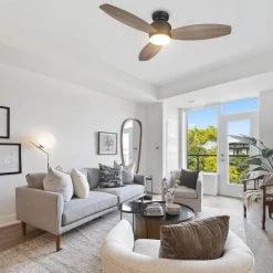 Decor Therapy Shop -Decor Therapy Shop black carro ceiling fans with lights hs523q l12 bo 1 e1 1000