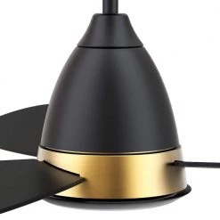 Fayette 52 in. Integrated LED Indoor/Outdoor Black Smart Ceiling Fan with Light and Remote, Works with Alexa/Google Home by CARRO -Decor Therapy Shop black carro ceiling fans with lights hs523q7 l12 b2 1 4f 1000