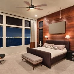 Apex 52 in. Integrated LED Indoor/Outdoor Black Smart Ceiling Fan with Light and Remote, Works w/Alexa/Google Home by CARRO -Decor Therapy Shop black carro ceiling fans with lights hs525e l12 bf 1 31 1000