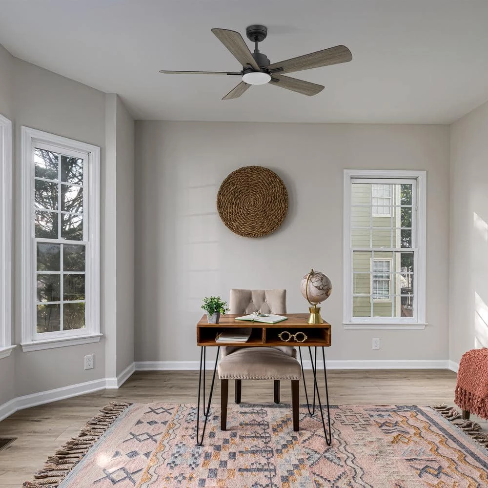 Apex 52 in. Integrated LED Indoor/Outdoor Black Smart Ceiling Fan with Light and Remote, Works with Alexa/Google Home by CARRO 12 Apex 52 in. Integrated LED Indoor/Outdoor Black Smart Ceiling Fan with Light and Remote, Works with Alexa/Google Home by CARRO - Image 10