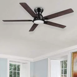Decor Therapy Shop -Decor Therapy Shop black carro ceiling fans with lights hs525j l12 bg 1 fm e1 1000