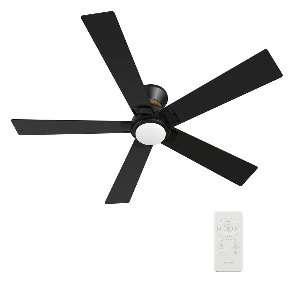 Aspen 52 in. Dimmable LED Indoor/Outdoor Black Smart Ceiling Fan with Light and Remote, Works with Alexa/Google Home by CARRO 11 Aspen 52 in. Dimmable LED Indoor/Outdoor Black Smart Ceiling Fan with Light and Remote, Works with Alexa/Google Home by CARRO - Image 9