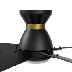 Aspen 52 in. Dimmable LED Indoor/Outdoor Black Smart Ceiling Fan with Light and Remote, Works with Alexa/Google Home by CARRO 20 Aspen 52 in. Dimmable LED Indoor/Outdoor Black Smart Ceiling Fan with Light and Remote, Works with Alexa/Google Home by CARRO -Decor Therapy Shop black carro ceiling fans with lights hs525j1 l11 b2 1 fm 4f 1000