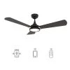 Veter 56 in. Dimmable LED Indoor/Outdoor Black Smart Ceiling Fan with Light and Remote, Works with Alexa/Google Home by CARRO 2 Veter 56 in. Dimmable LED Indoor/Outdoor Black Smart Ceiling Fan with Light and Remote, Works with Alexa/Google Home by CARRO -Decor Therapy Shop black carro ceiling fans with lights hs563b3 l22 b5 1 64 1000