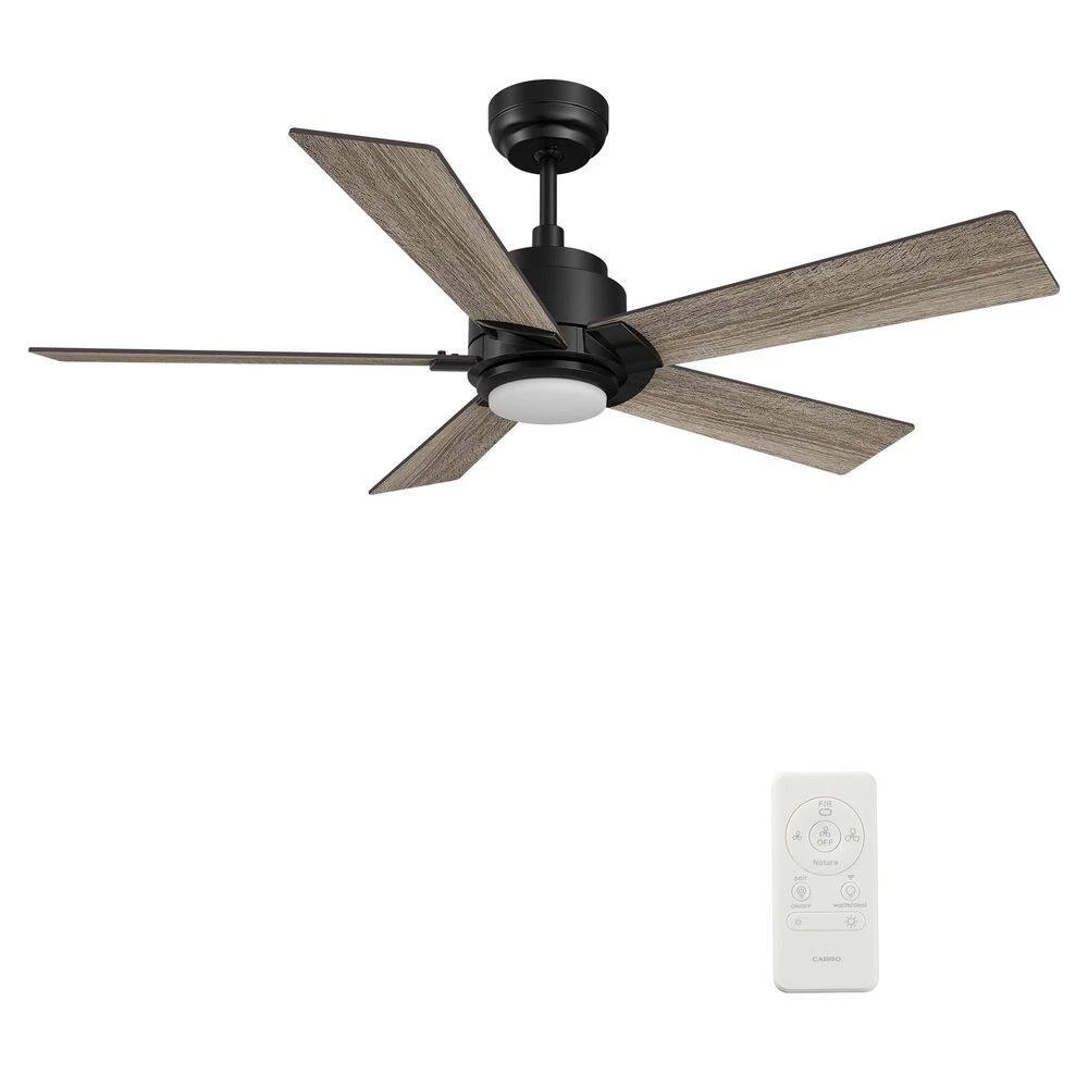 Aspen 56 in. Dimmable LED Indoor/Outdoor Black Smart Ceiling Fan with Light and Remote, Works with Alexa/Google Home by CARRO 9 Aspen 56 in. Dimmable LED Indoor/Outdoor Black Smart Ceiling Fan with Light and Remote, Works with Alexa/Google Home by CARRO - Image 7