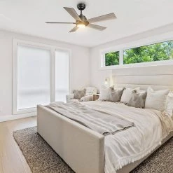 Aspen 56 in. Dimmable LED Indoor/Outdoor Black Smart Ceiling Fan with Light and Remote, Works with Alexa/Google Home by CARRO 23 Aspen 56 in. Dimmable LED Indoor/Outdoor Black Smart Ceiling Fan with Light and Remote, Works with Alexa/Google Home by CARRO -Decor Therapy Shop black carro ceiling fans with lights hs565j1 l11 bo 1 31 1000