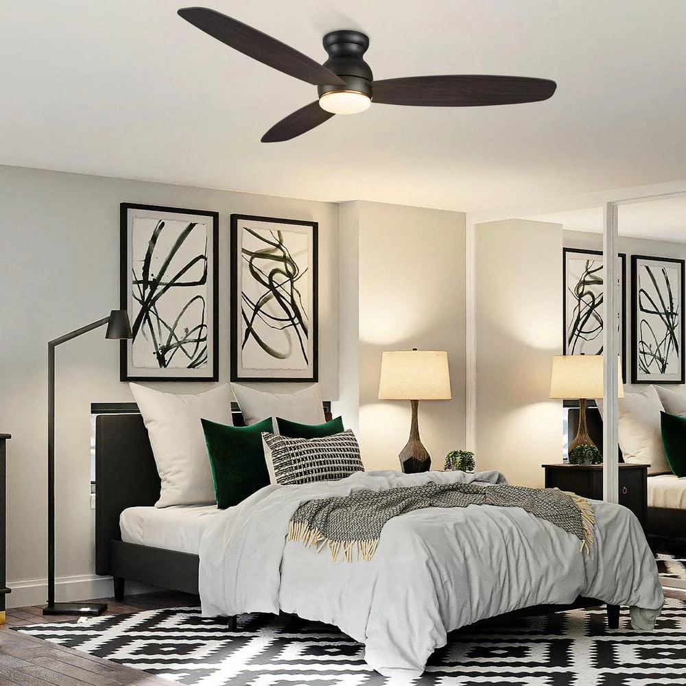 Trendsetter 60 in. Dimmable LED Indoor/Outdoor Black Smart Ceiling Fan with Light and Remote, Works w/Alexa/Google Home by CARRO 4 Trendsetter 60 in. Dimmable LED Indoor/Outdoor Black Smart Ceiling Fan with Light and Remote, Works w/Alexa/Google Home by CARRO - Image 2