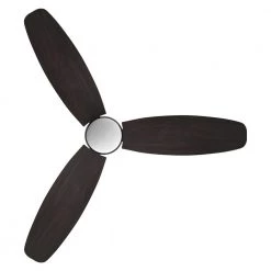 Trendsetter 60 in. Dimmable LED Indoor/Outdoor Black Smart Ceiling Fan with Light and Remote, Works w/Alexa/Google Home by CARRO -Decor Therapy Shop black carro ceiling fans with lights hs603q l12 bg 1 fa 1000