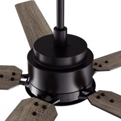 Essex 60 in. Dimmable LED Indoor/Outdoor Black Smart Ceiling Fan with Light and Remote, Works with Alexa/Google Home by CARRO 20 Essex 60 in. Dimmable LED Indoor/Outdoor Black Smart Ceiling Fan with Light and Remote, Works with Alexa/Google Home by CARRO -Decor Therapy Shop black carro ceiling fans with lights hs605j l12 bg 1 4f 1000