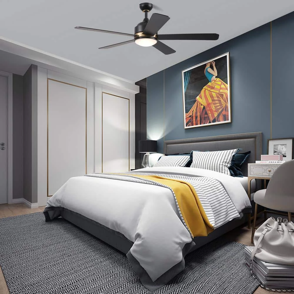 Soran 52 in. Integrated LED Indoor Black Smart Ceiling Fan with Light Kit and Wall Control, Works with Alexa/Google Home by CARRO 13 Soran 52 in. Integrated LED Indoor Black Smart Ceiling Fan with Light Kit and Wall Control, Works with Alexa/Google Home by CARRO - Image 11