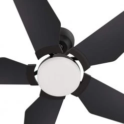 Beaumont 52 in. Dimmable LED Indoor/Outdoor Black Smart Ceiling Fan with Light and Remote, Works with Alexa/Google Home by CARRO 17 Beaumont 52 in. Dimmable LED Indoor/Outdoor Black Smart Ceiling Fan with Light and Remote, Works with Alexa/Google Home by CARRO -Decor Therapy Shop black carro ceiling fans with lights ns525b l22 b2 c3 1000