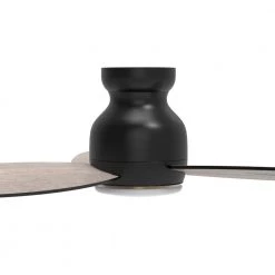 Trendsetter 52 in. Dimmable LED Indoor/Outdoor Black Smart Ceiling Fan with Light and Remote, Works w/Alexa/Google Home by CARRO -Decor Therapy Shop black carro ceiling fans with lights s523q l12 bg 1 44 1000