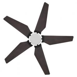 Voyager 52 in. Dimmable LED Indoor/Outdoor Black Smart Ceiling Fan with Light and Remote Works w/Alexa/Google Home by CARRO -Decor Therapy Shop black carro ceiling fans with lights s525b l22 b5 1 1f 1000