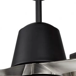 Exton 52 in. Integrated LED Indoor Black Smart Ceiling Fan with Light Kit and Wall Control, Works with Alexa/Google Home by CARRO -Decor Therapy Shop black carro ceiling fans with lights wgs 523f l12 b2 1 1f 1000