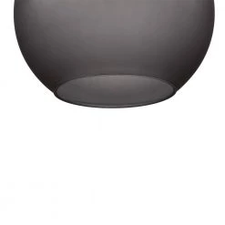 Helos 1-Light Black Pendant with Gray Globe Frosted Glass Shade by CARRO -Decor Therapy Shop black carro chandeliers p g0910011a1 44 1000