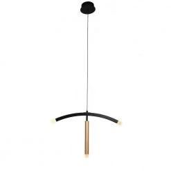 Seville 7-Watt Integrated LED Black Pendant with Frosted Acrylic Shades by CARRO