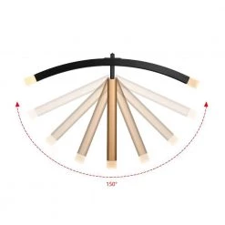 Seville 21-Watt Integrated LED Black Pendant with Frosted Acrylic Shades by CARRO -Decor Therapy Shop black carro chandeliers p m2011031b1 fa 1000