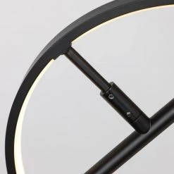 Abbey 32-Watt Integrated LED Matte Black Pendant with 3 Metal Rings by CARRO -Decor Therapy Shop black carro chandeliers p m3113011b1 4f 1000