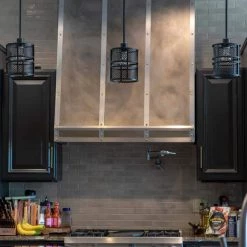 Rixon 1-Light Black Mesh Shade Pendant by Decor Therapy -Decor Therapy Shop black decor therapy chandeliers ch1925 31 1000