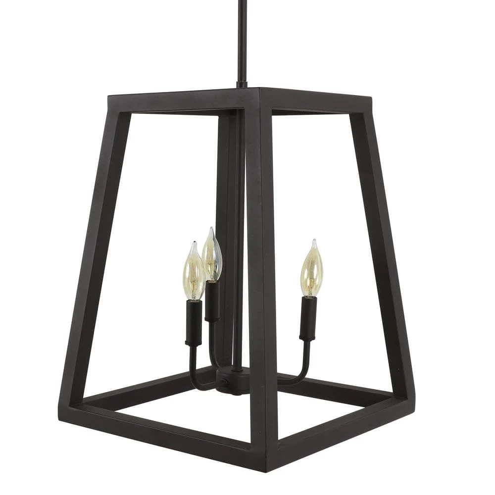 Reed 15 in. 3-Light Black Pendant by Decor Therapy 6 Reed 15 in. 3-Light Black Pendant by Decor Therapy - Image 4