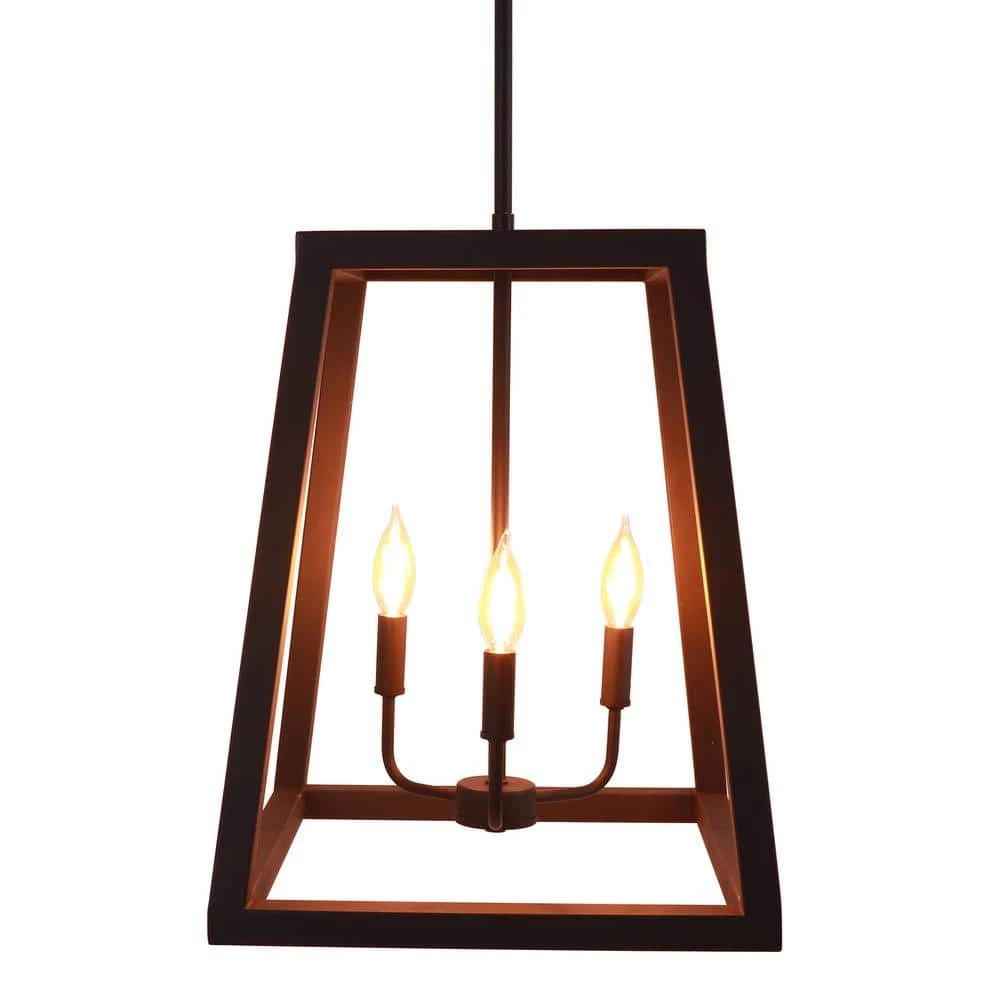 Reed 15 in. 3-Light Black Pendant by Decor Therapy 7 Reed 15 in. 3-Light Black Pendant by Decor Therapy - Image 5
