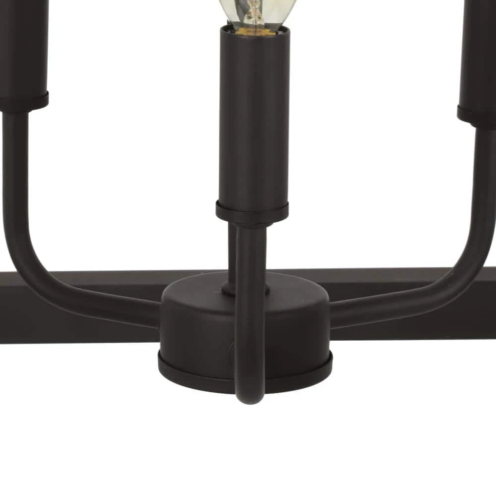 Reed 15 in. 3-Light Black Pendant by Decor Therapy 8 Reed 15 in. 3-Light Black Pendant by Decor Therapy - Image 6