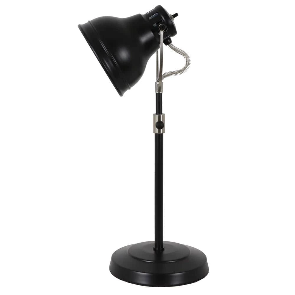 21 in. Black Desk Task Indoor Table Lamp with Black Adjustable Shade by Decor Therapy 3 21 in. Black Desk Task Indoor Table Lamp with Black Adjustable Shade by Decor Therapy