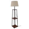 62 in. Limpscomb Black and Wood Tone Metal Floor Lamp with Bookshelf by Decor Therapy 2 62 in. Limpscomb Black and Wood Tone Metal Floor Lamp with Bookshelf by Decor Therapy -Decor Therapy Shop black wood tone decor therapy floor lamps pl4550 64 1000