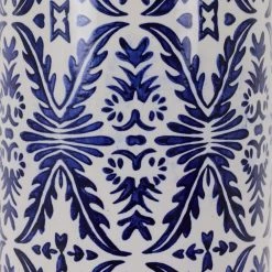 Patina Vie 27.5 in. Blue and White Ceramic Table Lamp with White Shade by Decor Therapy -Decor Therapy Shop blue and white decor therapy table lamps tl22329 76 1000