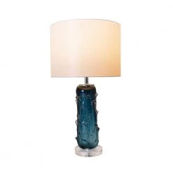Hyacinth 27 in. Blue Indoor Table Lamp by CARRO